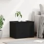 Caja de almacenamiento con tapa Madera negra 60x42x46 cm Madera de ingeniería von , Aufbewahrungskisten - Ref: Foro24-862290,...