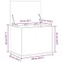 Caja de almacenamiento con tapa Madera negra 60x42x46 cm Madera de ingeniería von , Aufbewahrungskisten - Ref: Foro24-862290,...