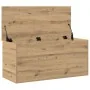 Caja de Almacenamiento con Tapa de Roble Artesanal 100x42x46 cm Madera Compensada by , Storage trunks - Ref: Foro24-862292, P...