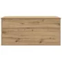 Caja de Almacenamiento con Tapa de Roble Artesanal 100x42x46 cm Madera Compensada by , Storage trunks - Ref: Foro24-862292, P...