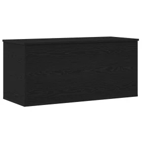 Caja de Almacenamiento con Tapa Madera Negro 100x42x46 cm Madera Elaborada von , Aufbewahrungskisten - Ref: Foro24-862293, Pr...