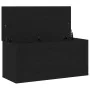 Caja de Almacenamiento con Tapa Madera Negro 100x42x46 cm Madera Elaborada by , Storage trunks - Ref: Foro24-862293, Price: 9...