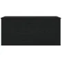 Caja de Almacenamiento con Tapa Madera Negro 100x42x46 cm Madera Elaborada by , Storage trunks - Ref: Foro24-862293, Price: 9...