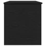 Caja de Almacenamiento con Tapa Madera Negro 100x42x46 cm Madera Elaborada by , Storage trunks - Ref: Foro24-862293, Price: 9...