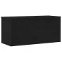 Caja de Almacenamiento con Tapa Madera Negro 100x42x46 cm Madera Elaborada by , Storage trunks - Ref: Foro24-862293, Price: 9...