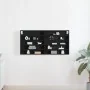Mueble de exhibición montado en la pared de en madera de roble negro | Foro24.es | Tu tienda online para hogar, jardín y más Foro24.es