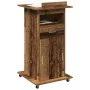 Podio de Conferencias con Ruedas de Madera Vieja y Madera Elaborada | Foro24.es | Tu tienda online para hogar, jardín y más Foro24.es