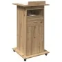 Podio de Conferencia con Ruedas de madera de roble artesanal | Foro24.es | Tu tienda online para hogar, jardín y más Foro24.es