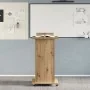 Podio de Conferencia con Ruedas de madera de roble artesanal | Foro24.es | Tu tienda online para hogar, jardín y más Foro24.es