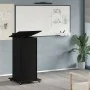 Podio de Lectura con Ruedas de Madera de Roble Negro de , Escritorios - Ref: Foro24-862299, Precio: 135,56 €, Descuento: -5%%