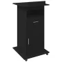Podio de Lectura con Ruedas de Madera de Roble Negro de , Escritorios - Ref: Foro24-862299, Precio: 135,56 €, Descuento: -5%%