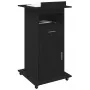Podio de Lectura con Ruedas de Madera de Roble Negro de , Escritorios - Ref: Foro24-862299, Precio: 135,56 €, Descuento: -5%%