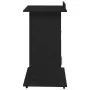 Podio de Lectura con Ruedas de Madera de Roble Negro de , Escritorios - Ref: Foro24-862299, Precio: 135,56 €, Descuento: -5%%