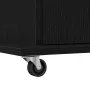 Podio de Lectura con Ruedas de Madera de Roble Negro de , Escritorios - Ref: Foro24-862299, Precio: 135,56 €, Descuento: -5%%