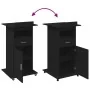 Podio de Lectura con Ruedas de Madera de Roble Negro de , Escritorios - Ref: Foro24-862299, Precio: 135,56 €, Descuento: -5%%