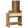 Mesa de Maquillaje con Espejo y Luces LED Madera Vieja Madera Ingenierizada | Foro24.es | Tu tienda online para hogar, jardín y más Foro24.es