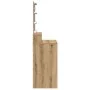 Toallero de con espejo y LEDs de madera elaborada en roble artesanal von , Schlafzimmerkommoden - Ref: Foro24-862301, Preis: ...