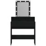Mesa de Tocador con Espejo y Luces LED de Madera de Roble Negro | Foro24.es | Tu tienda online para hogar, jardín y más Foro24.es