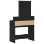 Mesa de Tocador con Espejo y Luces LED de Madera de Roble Negro | Foro24.es | Tu tienda online para hogar, jardín y más Foro24.es