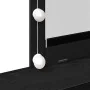 Mesa de Tocador con Espejo y Luces LED de Madera de Roble Negro | Foro24.es | Tu tienda online para hogar, jardín y más Foro24.es
