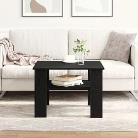 Comprar Mesa de café negra de roble 60x60x42 cm