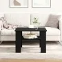 Mesa de café negra de roble 60x60x42 cm, hecha de madera | Foro24.es | Tu tienda online para hogar, jardín y más Foro24.es