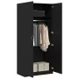 Armario Negro Roble 90x52x200 cm Madera peinada von , Kleiderschränke - Ref: Foro24-862436, Preis: 216,05 €, Rabatt: -5%%