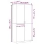 Armario Negro Roble 90x52x200 cm Madera peinada von , Kleiderschränke - Ref: Foro24-862436, Preis: 216,05 €, Rabatt: -5%%