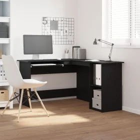 Comprar Escritorio Negro Roble 120x140x75 cm de