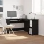 Escritorio Negro Roble 120x140x75 cm de Madera von , Schreibtische - Ref: Foro24-862450, Preis: 138,35 €, Rabatt: -5%%