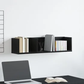 Estantería de CD Nogal Negro 75x18x18 cm de madera by , Shelves and shelves - Ref: Foro24-862461, Price: 28,07 €, Discount: -5%%