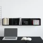 Estante de pared CD Negro Roble 100x18x18 cm Madera elaborada von , Regale und Regale - Ref: Foro24-862462, Preis: 35,55 €, R...