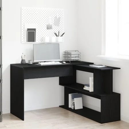 Escritorio Negro Roble 200x50x76 cm Madera Elaborada von , Schreibtische - Ref: Foro24-862465, Preis: 132,25 €, Rabatt: -5%%
