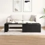Mesa de café negra de roble, 150x50x35 cm, de madera de ingeniería by , Coffee table - Ref: Foro24-862478, Price: 90,02 €, Di...