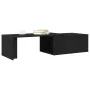 Mesa de café negra de roble, 150x50x35 cm, de madera de ingeniería by , Coffee table - Ref: Foro24-862478, Price: 90,02 €, Di...