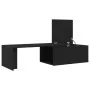 Mesa de café negra de roble, 150x50x35 cm, de madera de ingeniería by , Coffee table - Ref: Foro24-862478, Price: 90,02 €, Di...