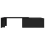 Mesa de café negra de roble, 150x50x35 cm, de madera de ingeniería by , Coffee table - Ref: Foro24-862478, Price: 90,02 €, Di...