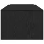 Mesa de café negra de roble, 150x50x35 cm, de madera de ingeniería by , Coffee table - Ref: Foro24-862478, Price: 90,02 €, Di...