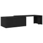 Mesa de café negra de roble, 150x50x35 cm, de madera de ingeniería by , Coffee table - Ref: Foro24-862478, Price: 90,02 €, Di...