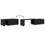 Mesa de café negra de roble, 150x50x35 cm, de madera de ingeniería by , Coffee table - Ref: Foro24-862478, Price: 90,02 €, Di...