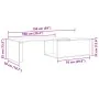 Mesa de café negra de roble, 150x50x35 cm, de madera de ingeniería by , Coffee table - Ref: Foro24-862478, Price: 90,02 €, Di...