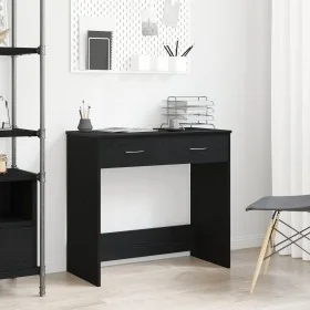 Escritorio Negro Roble 80x40x75 cm Madera Fabricada von , Schreibtische - Ref: Foro24-862480, Preis: 79,52 €, Rabatt: -5%%
