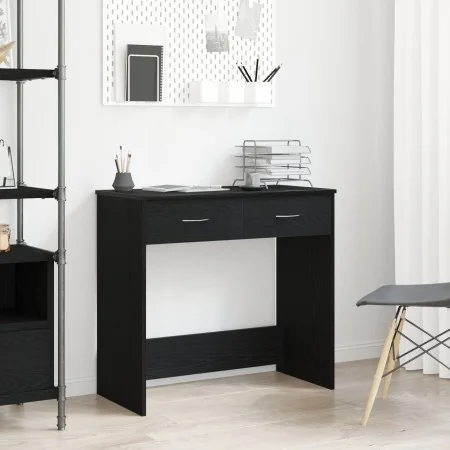 Escritorio Negro Roble 80x40x75 cm Madera Fabricada von , Schreibtische - Ref: Foro24-862480, Preis: 79,52 €, Rabatt: -5%%