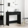 Escritorio Negro Roble 80x40x75 cm Madera Fabricada von , Schreibtische - Ref: Foro24-862480, Preis: 79,52 €, Rabatt: -5%%