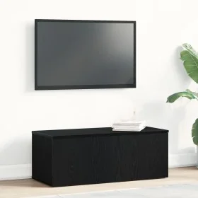 Mueble para TV en negro y roble, 80x34x30 cm, hecho de madera ingenierizada von , TV-Möbel - Ref: Foro24-862484, Preis: 75,96...