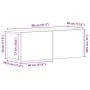 Soporte de TV de roble negro 80x30x30 cm hecho de madera aglomerada von , TV-Möbel - Ref: Foro24-862486, Preis: 48,57 €, Raba...