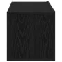 Mueble de TV Montado en la Pared de Roble Negro 100x30x30 cm Hecho de Madera Ingenierizada | Foro24.es | Tu tienda online para hogar, jardín y más Foro24.es