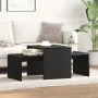 Mesa de Centro Negra y de Roble 100x48x40 cm de Madera de Ingeniería | Foro24.es | Tu tienda online para hogar, jardín y más Foro24.es
