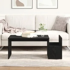 Mesa de café Negra de Roble 90x45x35 cm de Madera