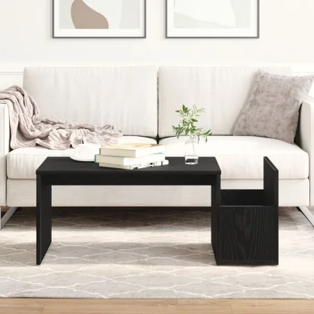 Mesa de café Negra de Roble 90x45x35 cm de Madera Ingenierizada | Foro24.es | Tu tienda online para hogar, jardín y más Foro24.es